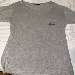 Rare Brandy Melville “Mermaids Don’t Do Homework” Embroidered T-Shirt